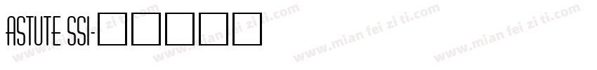 Astute SSi字体转换